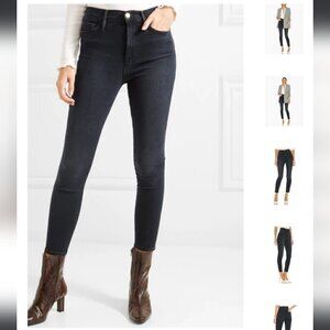 FRAME | Ali high rise skinny jeans gray black sz 24